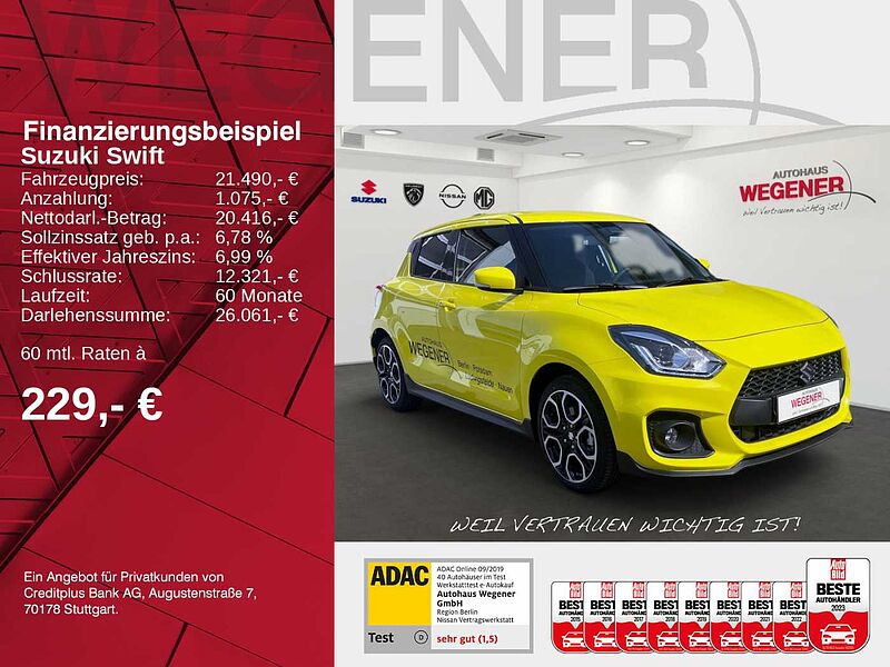 Suzuki Swift 1.4 SPORT HYBRID 129PS LED RÜCKFK KAMERA