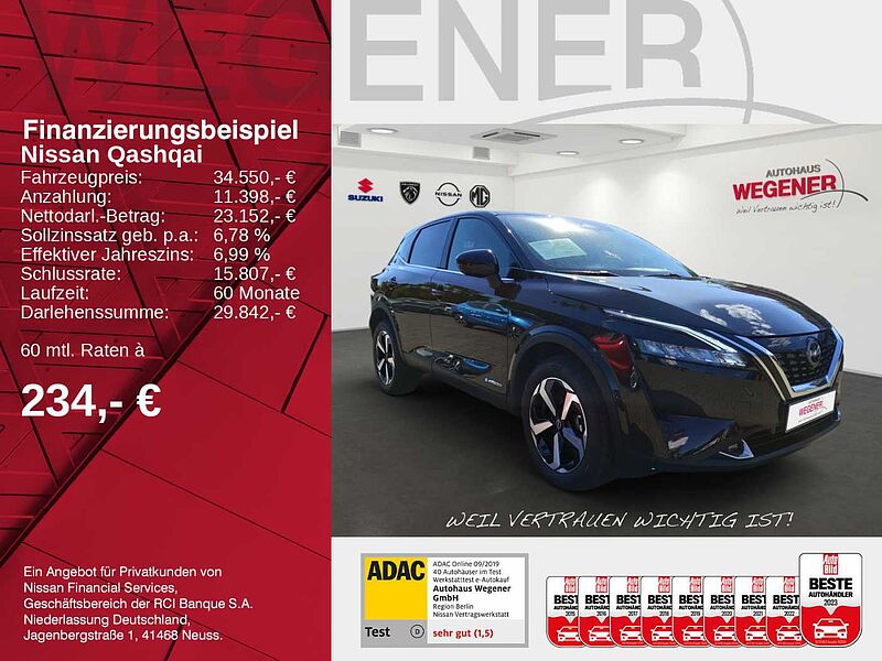 Nissan Qashqai 1.5 VC-T e-POWER  N-CONNECTA Elektrische Heckklappe, Beheizbare Frontscheibe, Le