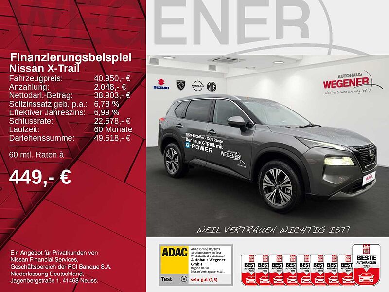 Nissan X-Trail 1.5 VC-T e-4ORCE 213PS 4x4 N-CONNECTA Pano  Navi CarPlay LED Beheizbare Sitze vo