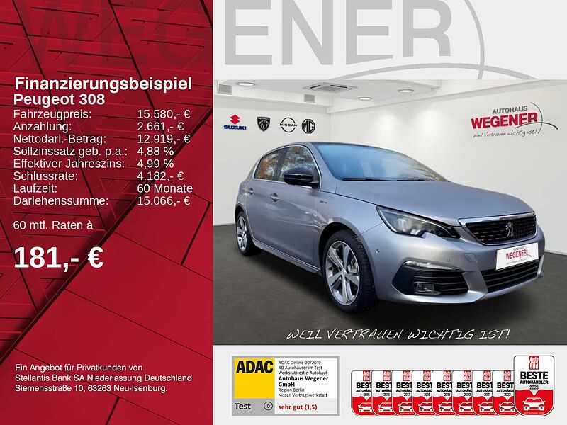 Peugeot 308 GT-Line 130 1.2 Pure Tech | KLIMAAUTOMATIK