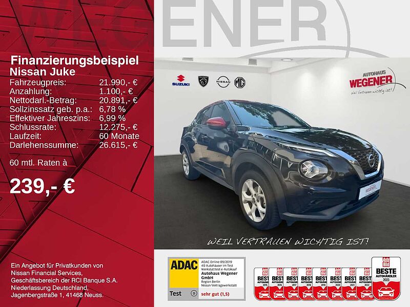 Nissan Juke N-CONNECTA I 117 PS I KAMERA I ALU I LED