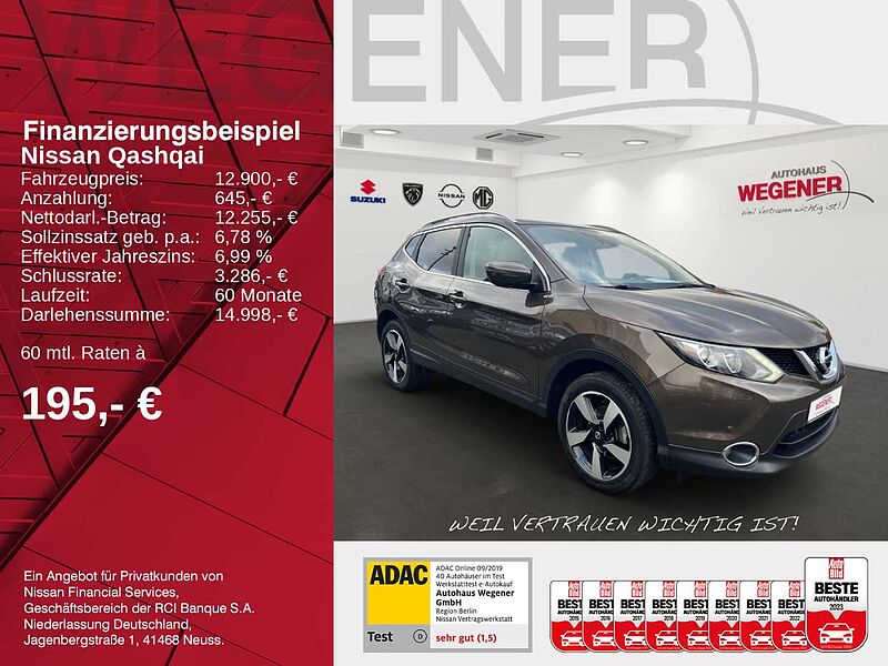 Nissan Qashqai 1.6 NAVI KAMERA SITZHEIZUNG KLIMA 1HAND