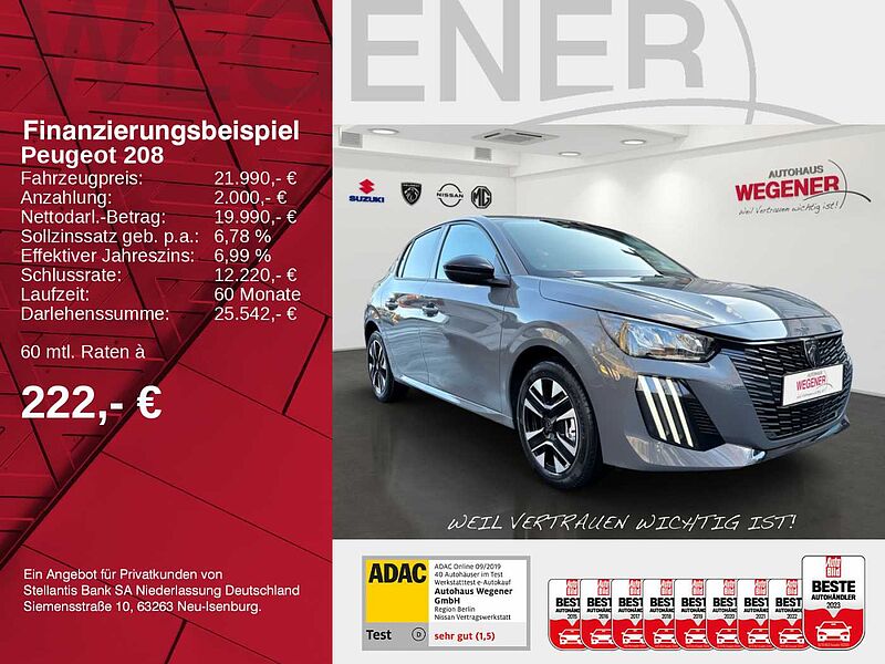 Peugeot 208 Allure 100 1.2 PureTech Kamera*SHZ*LED*