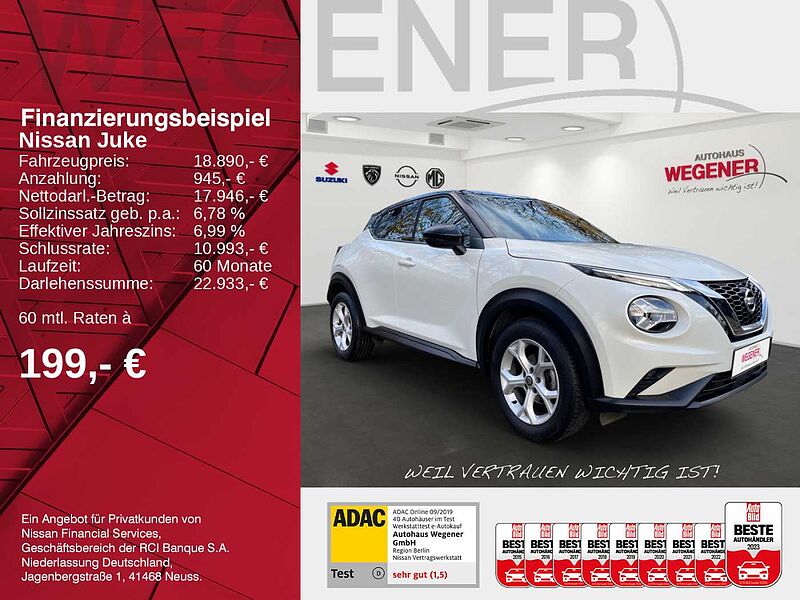 Nissan Juke DIG-T 117 7DCT N-Connecta *Kamera* *Navi* *Shz*