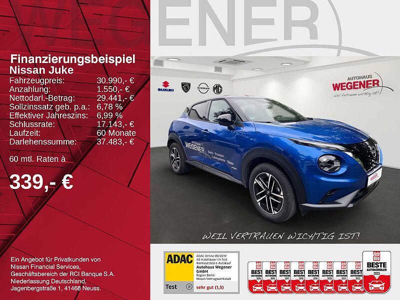 Nissan Juke 1.6 HYBRID 143 PS 4AMT