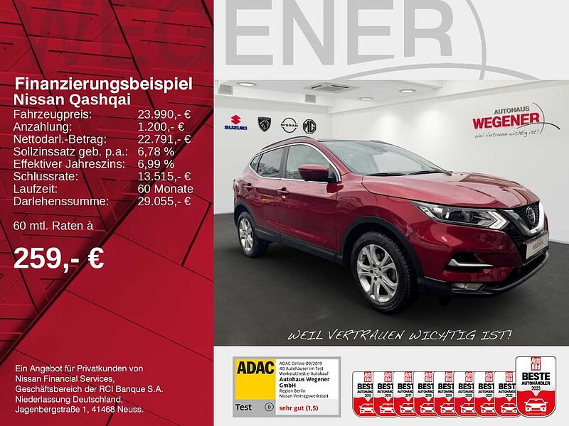 Nissan Qashqai 1.3 AT / NAV / 360 / ALU