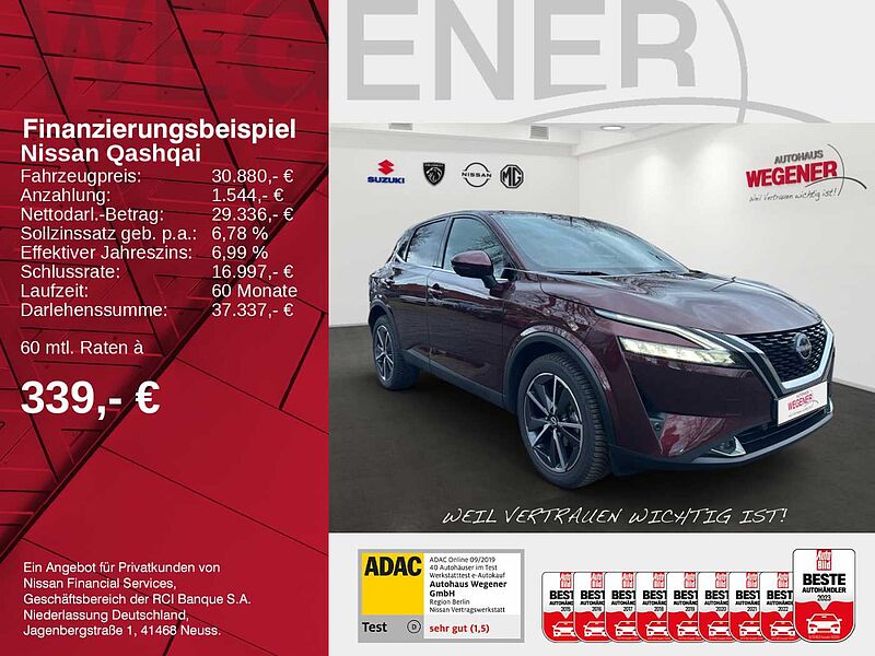 Nissan Qashqai MY22 1.3 DIG-T MHEV LED NAVI 360° Winter