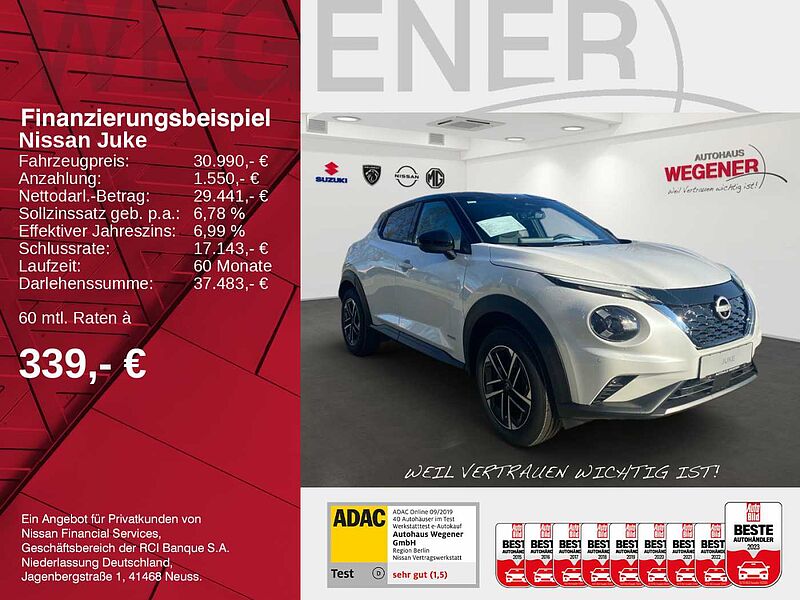 Nissan Juke 1.6 HYBRID 143 PS 4AMT