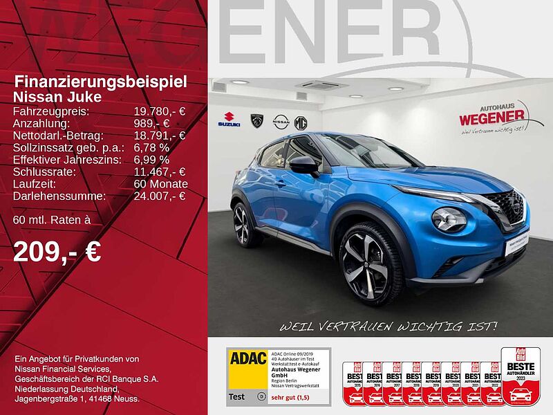 Nissan Juke 1.0 TEKNA / AT / LED / 360 / ALU / ALLWETTER