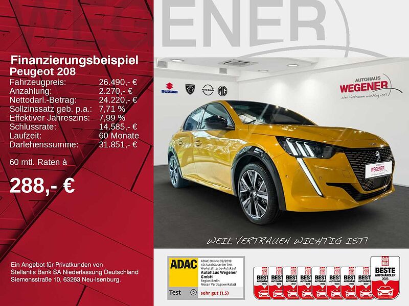 Peugeot 208 E GT 136 Elektromotor *SHZ*Kamera*